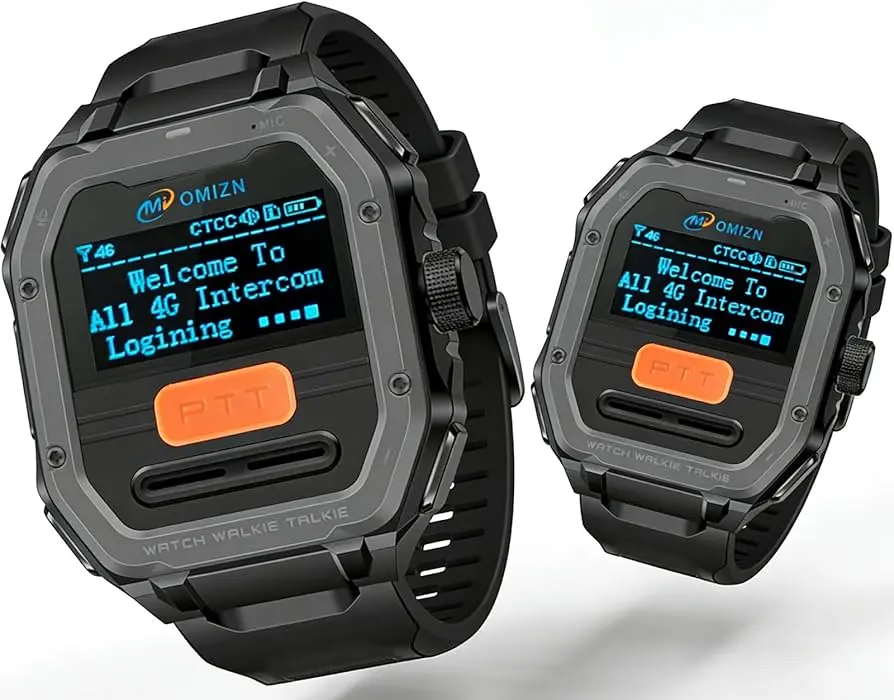 Watch Walkie Talkie Unlimited Range, 4G LTE Wearable PTT