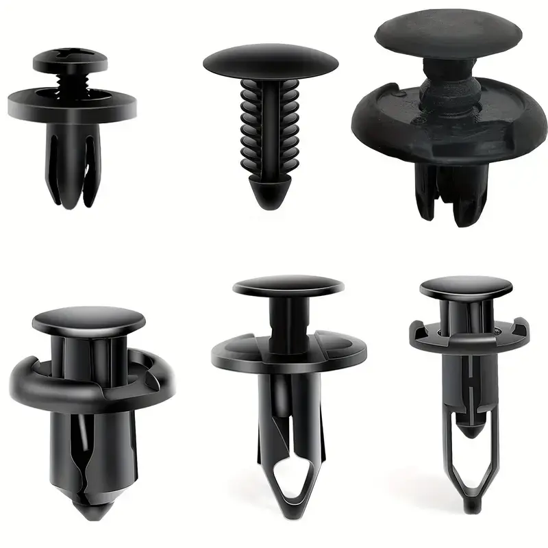 200pcs Universal Car Fixing Clips – Mixed 6–10mm Bumper Push Rivets for Auto Repair