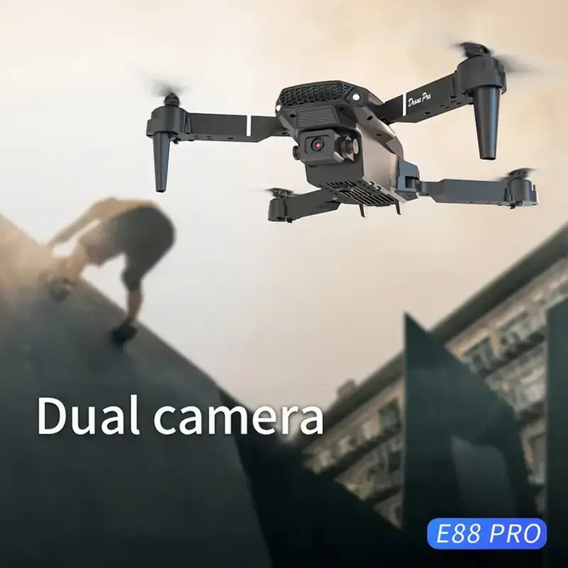 E88 Drone with HD Dual Camera – Beginner-Friendly Quadcopter with WiFi & Long Battery Life