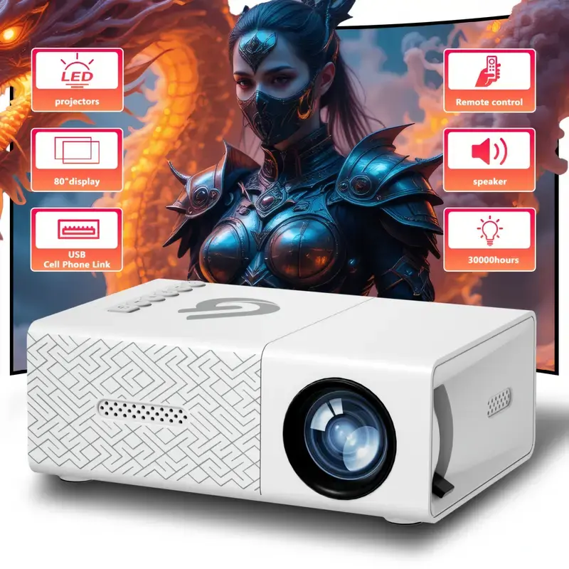 GTEQY Mini LED Projector