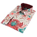 Spring Flowers – Men’s Long Sleeve Printed Cotton Shirt