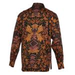 Autumn Flowers – Men’s Long Sleeve Printed Cotton Shirt