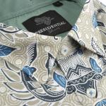 Royal Wing – Grey Men’s Long Sleeve Printed Cotton Shirt
