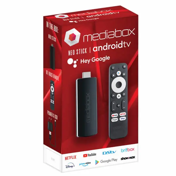Mediabox Neo Stick | 1080P HDR | Android TV Streaming Device