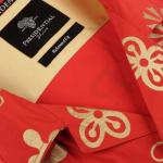 African Check Red Rayon Short Sleeve Men’s Shirt