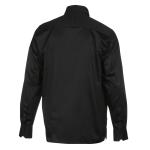 Black Long Sleeve Cotton Sateen Embroidered Multi-Pocket Men’s Shirt