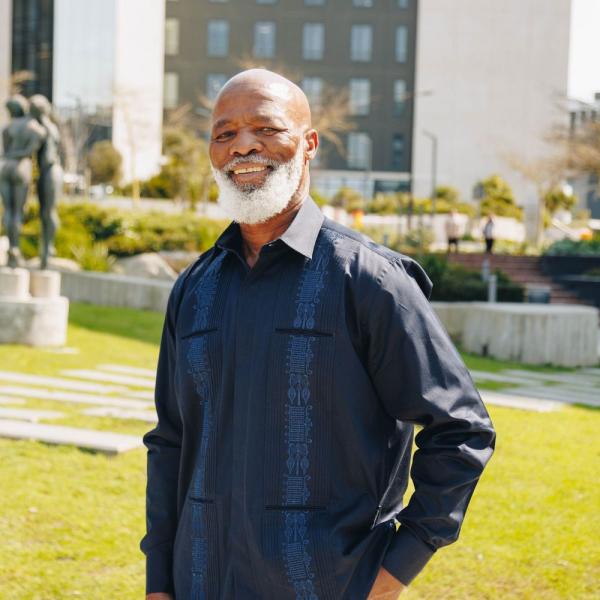 Navy Long Sleeve Cotton Sateen Embroidered Multi-Pocket Men’s Shirt