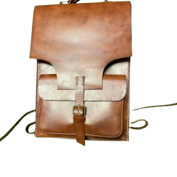 Hard Leather Backpack