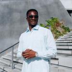 Light Blue Long Sleeve Cotton Sateen Embroidered Multi-Pocket Men’s Shirt