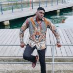 Autumn Stars – Bottle Green Men’s Long Sleeve Printed Cotton Shirt