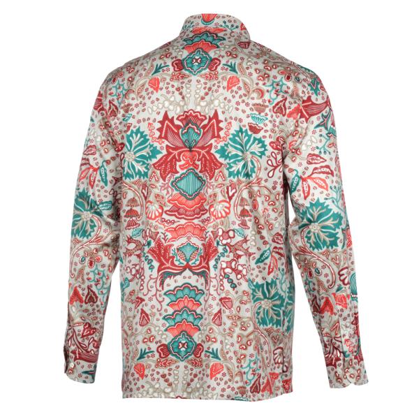 Spring Flowers – Men’s Long Sleeve Printed Cotton Shirt