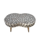 Joined Circled Table | Handcrafted Elegance with Functional Design