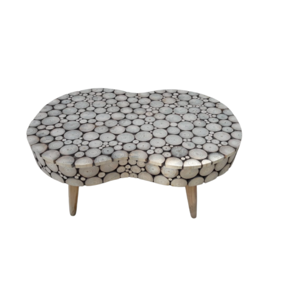 Joined Circled Table | Handcrafted Elegance with Functional Design