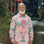 Spring Flowers – Men’s Long Sleeve Printed Cotton Shirt