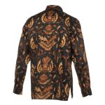 Royal Wing- Black Men’s Long Sleeve Printed Cotton Shirt