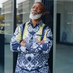 Majestic Touch – Men’s Long Sleeve Printed Cotton Shirt