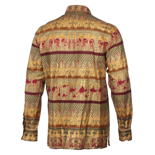 Egyptian Chariot – Red Men’s Long Sleeve Printed Shirt