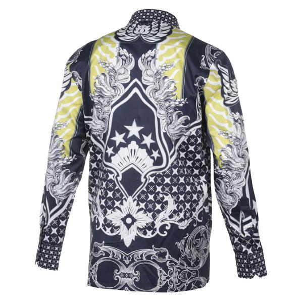 Majestic Touch – Men’s Long Sleeve Printed Cotton Shirt