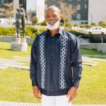 Navy/Light Navy Long Sleeve Cotton Sateen Embroidered Multi-Pocket Men’s Shirt