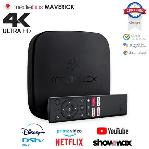 Mediabox Maverick | 4K Android TV Box | Smart Streaming Device
