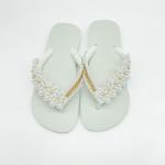 Gold Aside customized havaianas