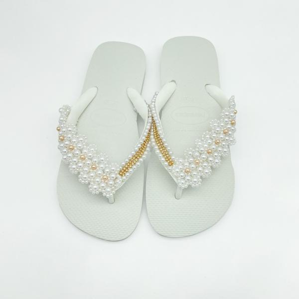 Gold Aside customized havaianas