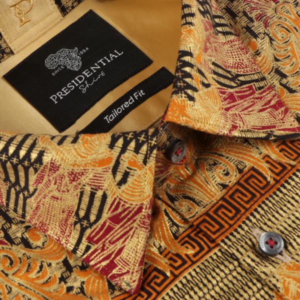 Egyptian Chariot – Red Men’s Long Sleeve Printed Shirt