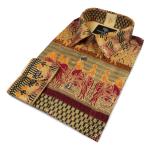 Egyptian Chariot – Red Men’s Long Sleeve Printed Shirt