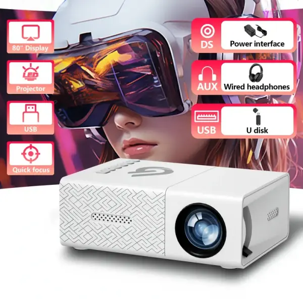 GTEQY Mini LED Projector