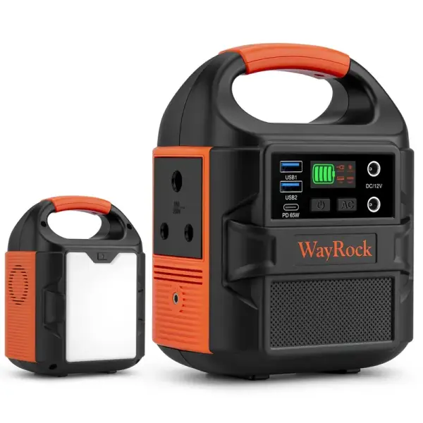 WayRock 88.8Wh Portable Power Station – Mini Solar Generator & Emergency Power Pack