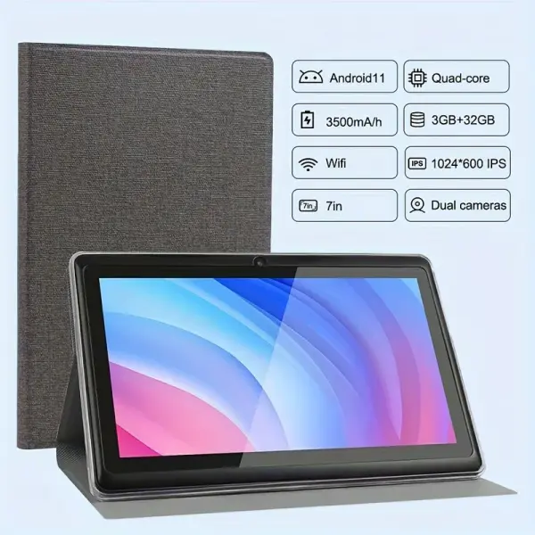7" Android 14 Tablet with IPS Display