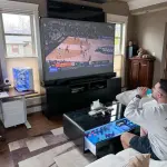 Pro Smart Coffee Table with Dual Refrigerated Drawers, Wireless Charging & Bluetooth Speakers