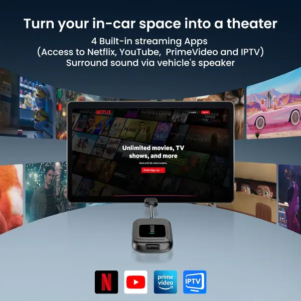 GetPairr Go · All-in-1 Wireless CarPlay & Android Auto Adapter with App Hub