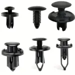200pcs Universal Car Fixing Clips – Mixed 6–10mm Bumper Push Rivets for Auto Repair