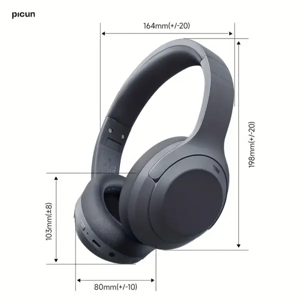 Picun F1 Wireless ANC Over-Ear Headphones