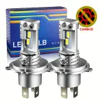 2pcs H4 9003 LED Headlight Bulbs – CSP Fanless, Canbus, High & Low Beam, 12V