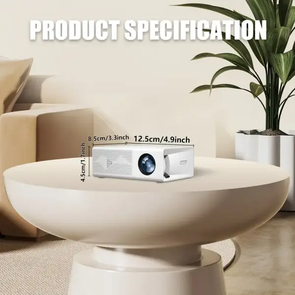 2025 Mini HD Projector with 3D Support