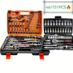 Ultimate 151/46-Piece Automotive Tool Kit – Ratchet Wrench & Screwdriver Set