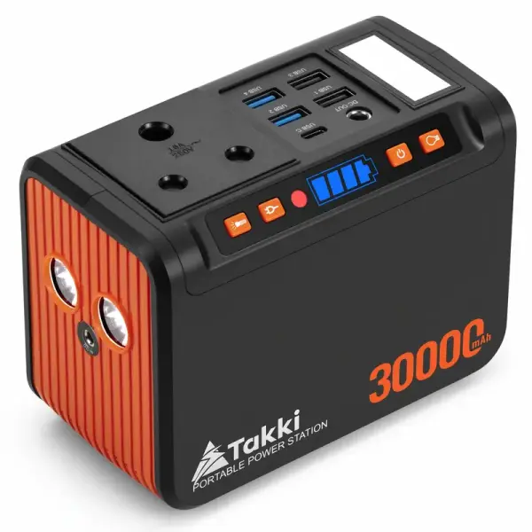TAKKI Portable Power Station – Compact Lithium Battery Generator for Outdoor Power