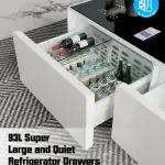 Pro Smart Coffee Table with Dual Refrigerated Drawers, Wireless Charging & Bluetooth Speakers