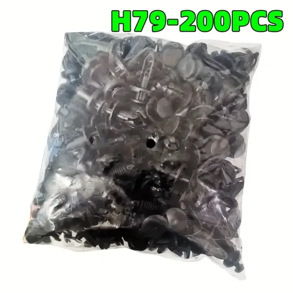 200pcs Universal Car Fixing Clips – Mixed 6–10mm Bumper Push Rivets for Auto Repair