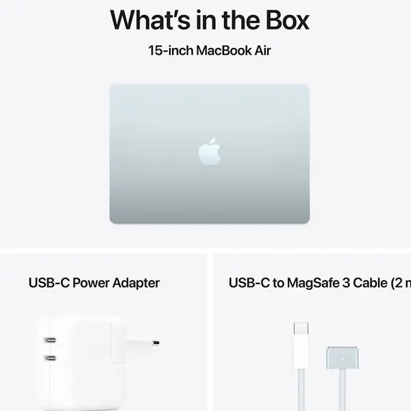 Apple MacBook Air 15" M4 chip 10-core CPU | 10-core GPU | 16GB RAM | 256GB SSD - Blue