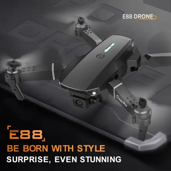 E88 Drone with HD Dual Camera – Beginner-Friendly Quadcopter with WiFi & Long Battery Life
