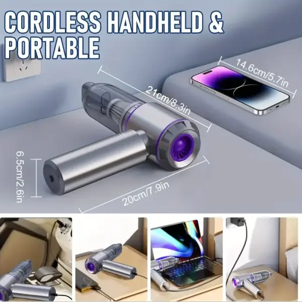 4-in-1 High-Power Wireless Mini Vacuum