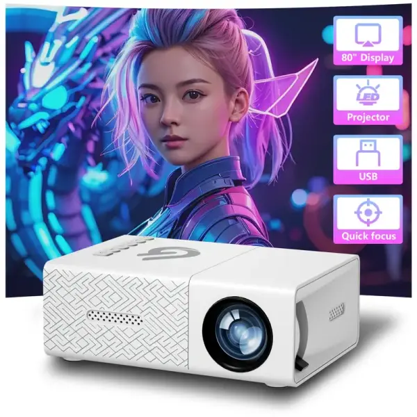 GTEQY Mini LED Projector