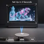 2025 Mini HD Projector with 3D Support