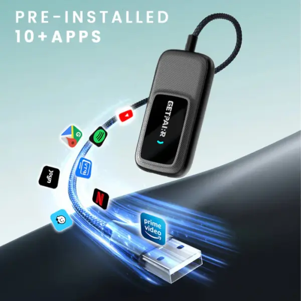 GetPairr Go · All-in-1 Wireless CarPlay & Android Auto Adapter with App Hub