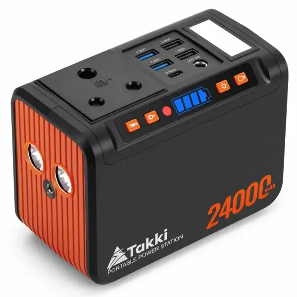 TAKKI Portable Power Station – Compact Lithium Battery Generator for Outdoor Power