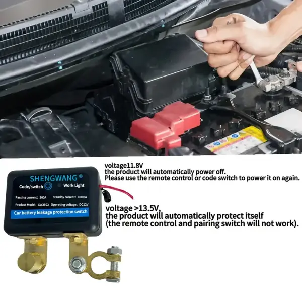 12V 260A Remote Control Car Battery Power Switch – Anti-Theft & Automatic Off