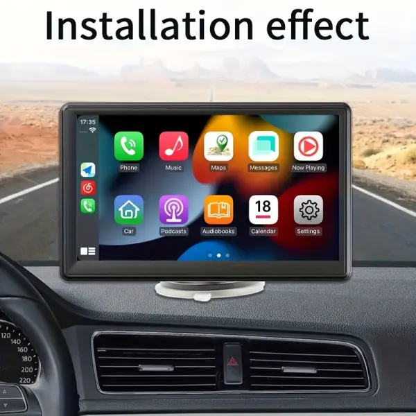 7" Wireless CarPlay & Android Auto Touchscreen – B500 HD Car Video & Music Player